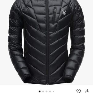 Spyder Men's Syrround Hybrid Puffer Jacket Black XL EUC